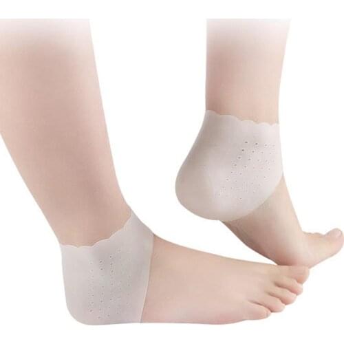 1 Pair Feet Care Socks Moisturizing Gel Heel Sock Cracked Skin Care Massager Anti cracking Heel Protector Silicone Socks