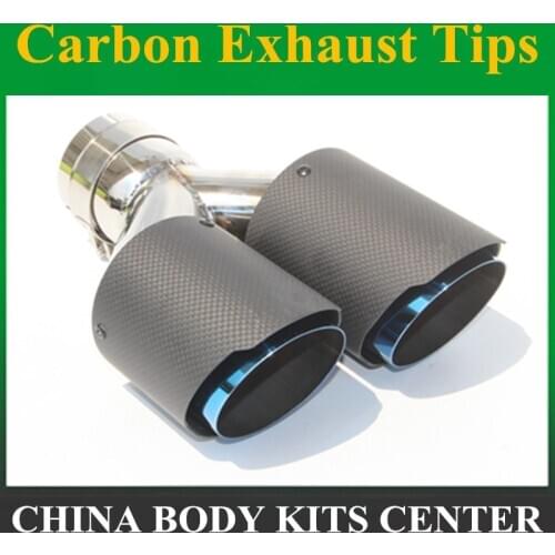1PCS Dual Stainless Ak Car Exhaust Tip muffler tip Inlet 76mm Outlet 101mm car-styling exhaust car muffler tip