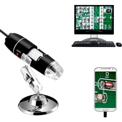 1000X Zoom HD 1080P USB Microscope Digital Magnifier Endoscope Video Camera with 8LED