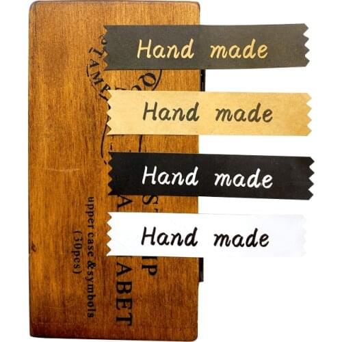 120pcs/pack Four options Rectangular handmade baking packaging decoration seal sticker