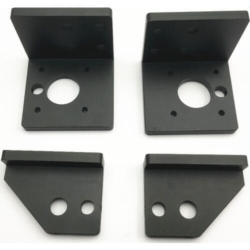 22mm hole' distance AM8/ Anet A8 3D Printer Extrusion version black anodized Z axis stepper motor mount and top rod holder kit