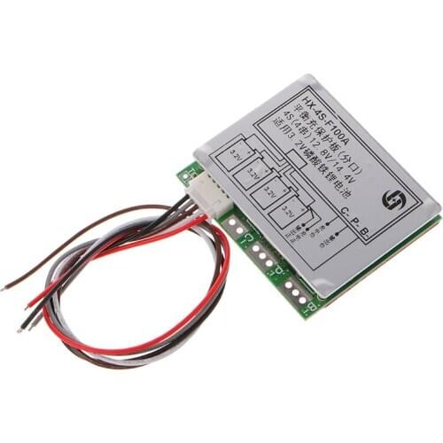 4S 100A w/Balance 3.2V LiFePo4 LiFe 18650 Battery Cell PCB BMS Protection Board
