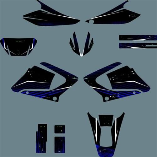 Free custom Motorcycle DT125X 2007-2002 Graphics Decals 3M STICKERS Kit For YAMAHA DT X125 DT 125X 2002 2003 2004 2005 2006 2007
