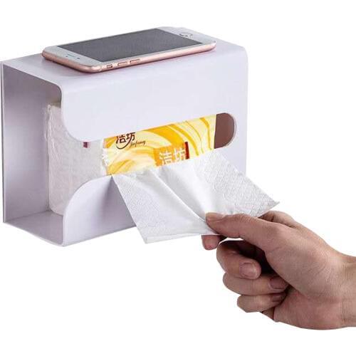 Tissue Case Toilet Paper Storage Box Wall-mounted Paper Towel Holder Tissue Box Home Bathroom Organizer