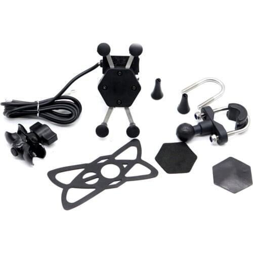 For BMW R NineT G310R S1000XR S1000R 2014 15 16 17 2018 Motorcycle GPS Navigation Bracket Phone Holder USB Charger