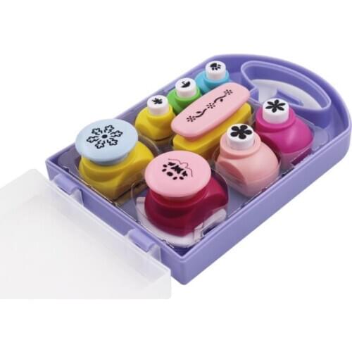 Childrens DIY Flower, butterfly, snowflake Pattern Embossing Machine Handmade gift craft hole punch set Scrapbook paper cutter