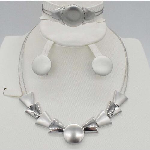 Dubai 3 color Gold Jewelry Sets Nigerian Wedding African Beads Crystal Bridal Jewellery Set Rhinestone Ethiopian Jewelry parure