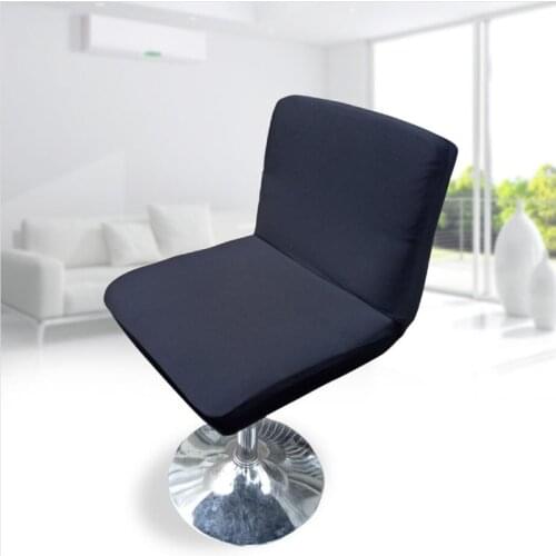 Low Back Bar Chair Cover Spandex Elastic Dining Chair Cover Housse de Chaise de Bar Chair Seat Cover Stretch Office Seat Case