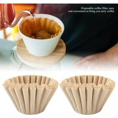 50pcs/Set 45*70mm Coffee Filters Single Serving Paper for Coffee Machine Filter Paper Cake Cup Coffee Filter Paper Bowl