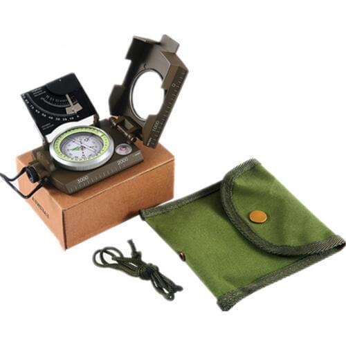 K4076 Compass Needle Map Flip Cover Multi-function Outdoor Luminous Wateproof Coating