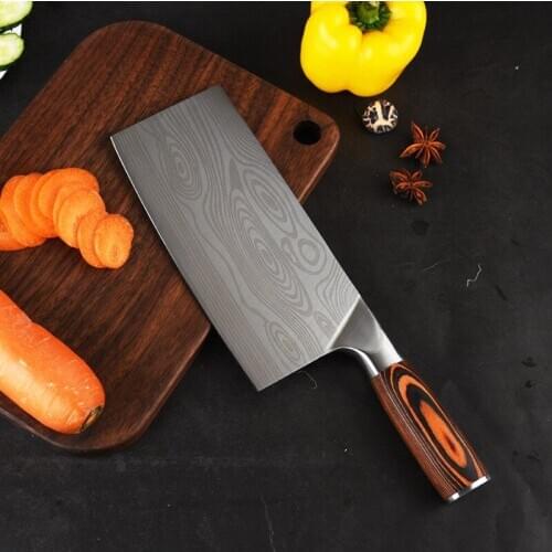 Kitchen Knife 4Cr13 High Carbon Cleaver Meat Slicing Chopping Chef Knife Ultra Sharp Blade Cooking Cutter