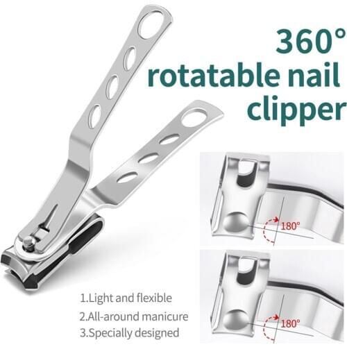 Nail Clipper 360 degree smooth rotation Multi-functional Stainless Steel Nail Clippers 360 Degree Rotating Nail Clippers