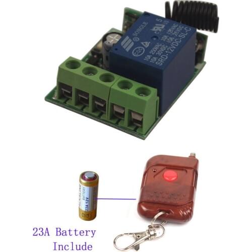 DC 12V Mini Wireless Remote Control Switch System Receiver Transmitter Can Delay Off lighting 433MHz 315MHz