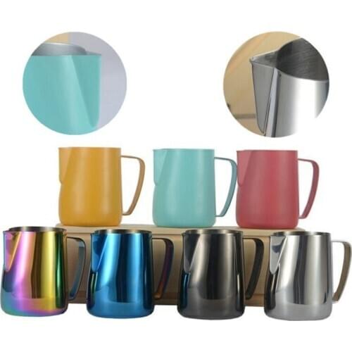 Multifunctional 304 Stainless Steel Pull Cup Japanese Pull Cup Cup Pull Cylinder Milk Foam Cup Milk Cup Fancy Coffee Mug