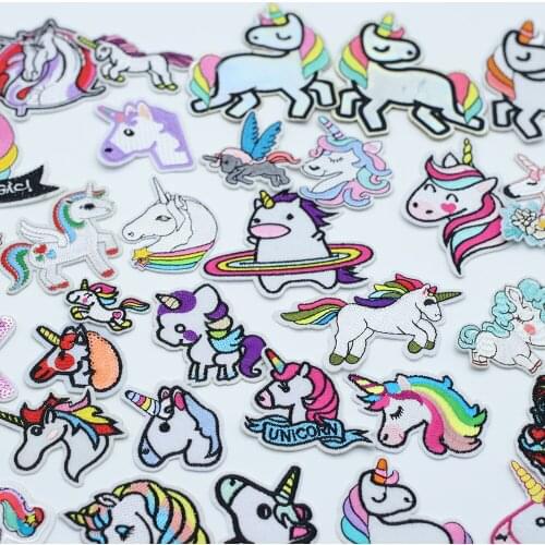 Cartoon Pegasus Clothing Embroidery Patch Hot Adhesive Unicorn Clothing Embroidery Patch DIY Sewing And Ironing Patch