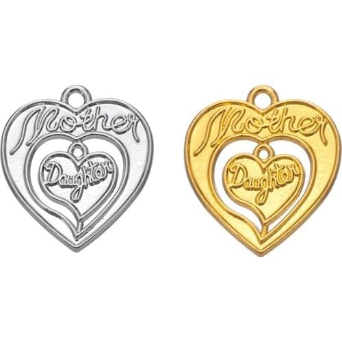 Wholesale Fashion Mom Gift Alloy Gold Plated Necklace Bracelet Jewelry Charms Pendant