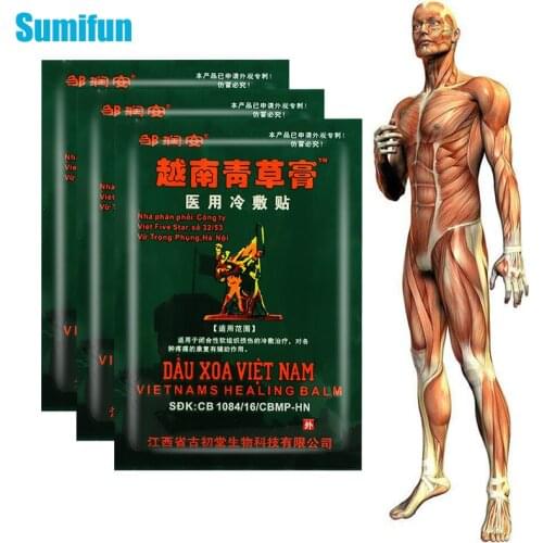 24pcs Vietnam Arthritis Plaster Back Neck Knee Lumbar Ache Joints Orthopedic Pain Relief Patch Herbal Medical Sticker C2357