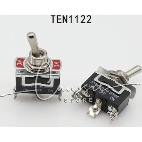 Durable Miniature SPST Toggle Switch 250VAC 15A Small Heavy Duty On Off Toggle Switch for Switching Circuit