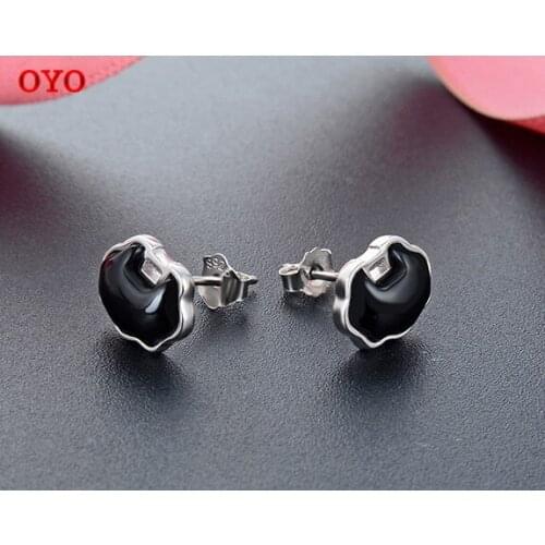 Simple temperament S925 silver earrings small fresh silver earrings new products
