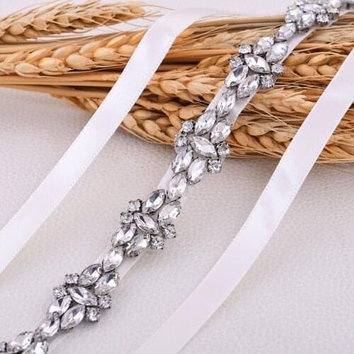 ZMS333 Wedding Belt Womens Belts Fashion Party Evening Dress Evening Gown Rhinestones Brides Accessories Sash Diamond Belt