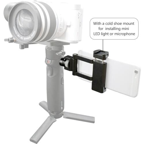 Gimbal Stabilizer Phone Holder Phone Clip Clamp Bracket 1/4 Inch Screw for Zhiyun Crane M2/Weebill Lab/Crane M3 Lab/Weebill S