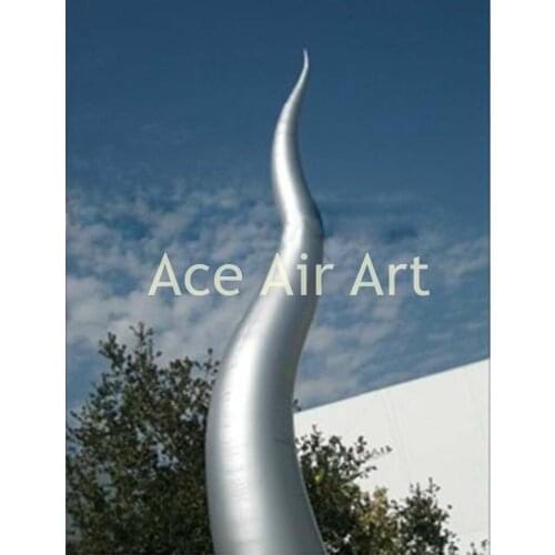Sliver curve cone inflatables for event,party decoration