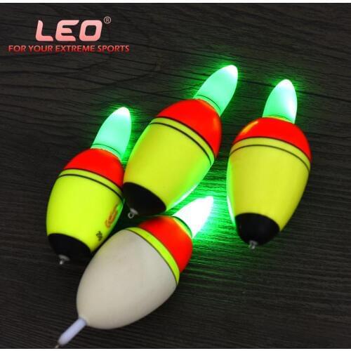 1pcs LED Electronic Light Fishing Float Saltwater Sea Rock Plastic Fishing Floats Luminous Night Fish Buoys Tackle Accessories