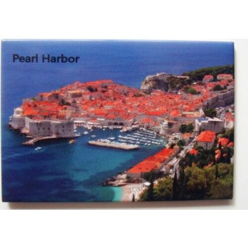 SOUVEMAG Over Min. Order $12, US Pearl Harbor Sence Tourist Metal Fridge Magnet SFM5159 Travel Memorabilia