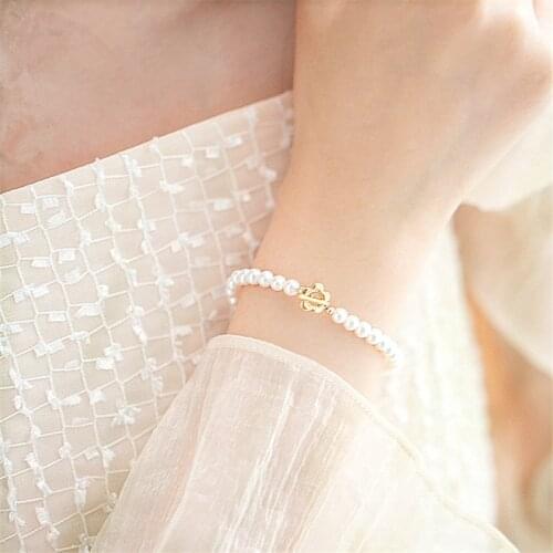 Baroque style pearl flower bracelet 2021 fashion ladies girlfriends bracelet jewelry gift