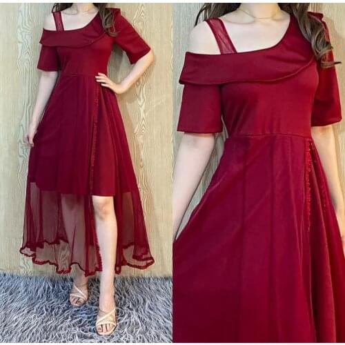 Elegant Long Chiffon Burgundy Evening Dresses Sleeveless A-Line Pleated Zipper Back Abendkleider Robes de Soirée for Women