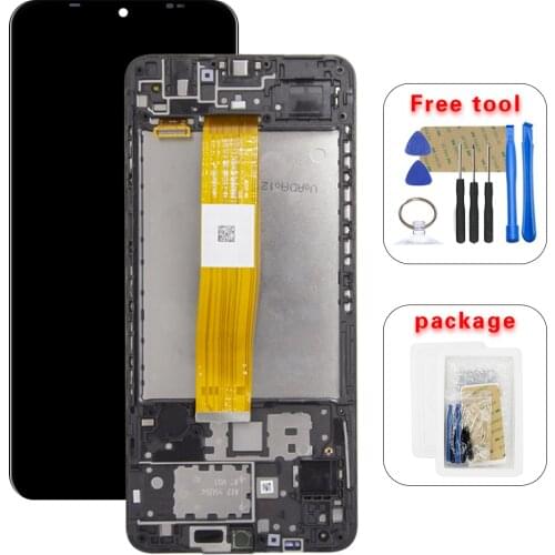 For 6.5" Samsung Galaxy A12 A125F A125M LCD Display Touch Screen Digitizer Assembly With Frame For A125 lcd