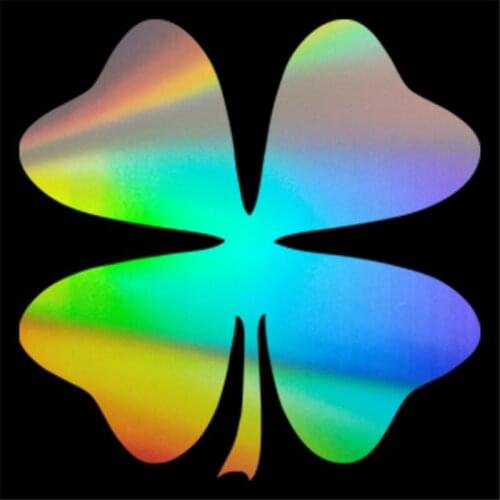 1 Pcs Creative 4 Leaf Clover Car Windows Motorcycle Wall Stickers Home Glass Window Door Laptop Vinyl Decals 10x10cm