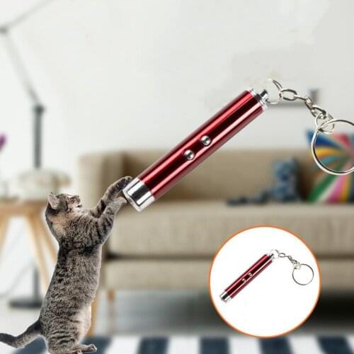 1PCS Portable Creative Funny Cat Laser LED Pointer Pet Kitten Training Toy Light Pen with Bright