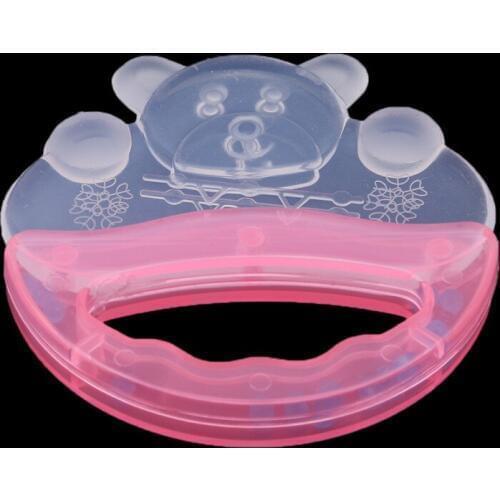 1PC Safety Teether Bear For Babies Rabbit Shape Food Grade Silicone Soother Teether Teething Molar Chewable Pacifier