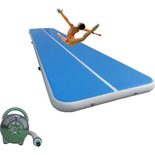 19.7ft Inflatable 6m Air Track Professional Tumbling Mat for Gymnastics Airtrack Floor Mats with Free Electric Air Pump