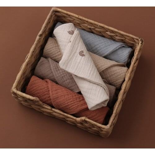 5pcs Baby Saliva Towel Absorbent Baby Burp Cloth Handkerchief Newborn Washcloth 54DF