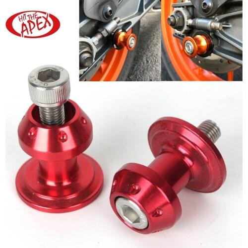 8MM Universal CNC Aluminum Motorcycle Swingarm Sliders Spools Paddock Stand Bobbins Swing Arm For Kawasaki Z 800 2012-2016