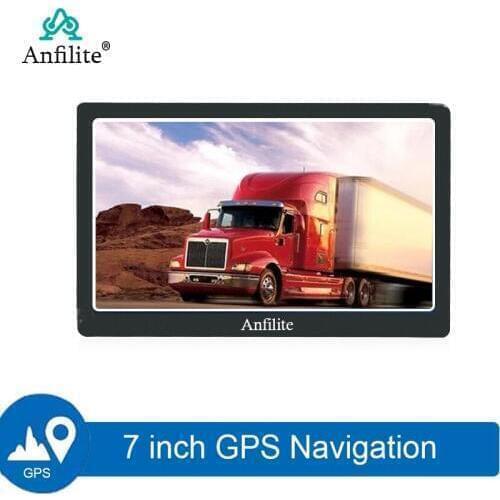 Anfilite 7 inch Capacitive Screen Gps Navigator Vehicle Truck Heavy duty truck GPS FM Bluetooth built in Europe Spain Maps