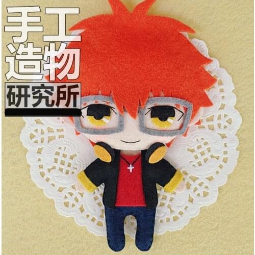 Anime Mystic Messenger 707 ZEN Yoosung Jumin Cosplay DIY Handmade Material Package Mini Plush Doll Hanging Keychain Toy