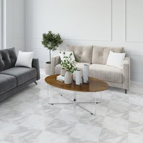 Anti-slip Waterproof Walkable Floor Sticker Marble Imitated Cement Brick Wall Tile StickerSelf Adhesive Floor Tiles Floor Decal