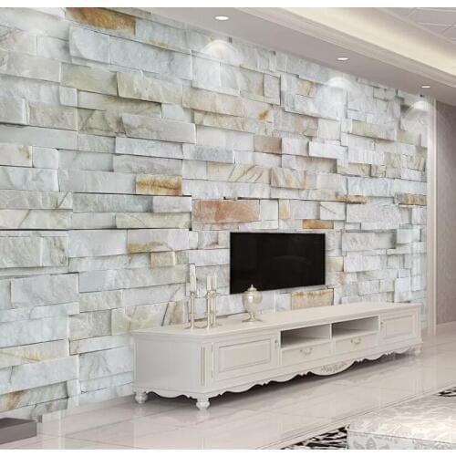 Beibehang Custom wallpaper 3d photo mural stereo vintage brick wall Nordic fresh minimalist TV background wall papers home decor