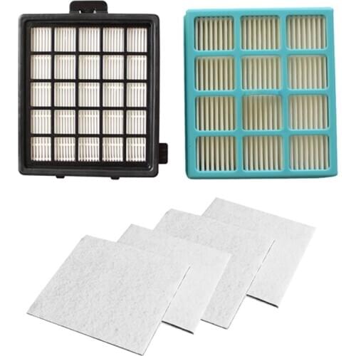 2Pcs Hepa Filter & 4Pcs Motor Cotton Filter for FC8134 FC8135 FC8136 FC8142 FC8146 FC8148 FC8140 FC8144