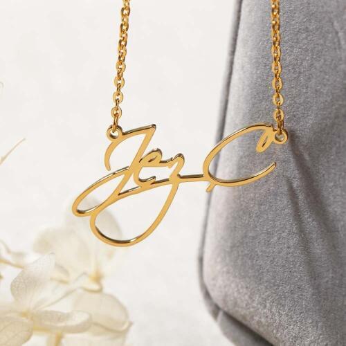 Custom Script Style Name Necklaces Personalized Woman Cursive Nameplate Choker Pendant Necklaces Bridesmaid Gift For Her