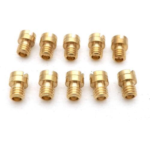 Pack of 10 Pieces 4mm Main Jet M4 for GY6 50cc 139QMB Motorcycle Scooter Mikuni Keihin Carburetor PZ19 Size from 50 to 145