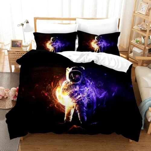 3 Pieces Boy Duvet Cover Set Little Pilot Pattern Duvet Cover for Home Bedding Room Quilt Cover Bedline with Pillowcases 2/3p
