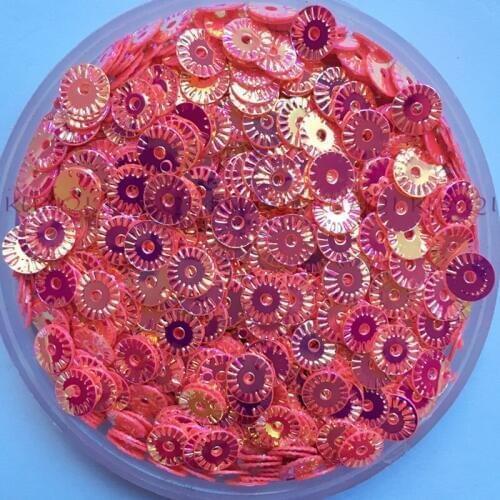 60g 6mm Flower Round Flat Loose Sequin Paillette Sewing,Wedding Craft,Women Kids Shoes Clothes Hat DIY Garment Accessory