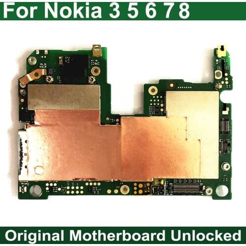 HAOYUAN.P.W Full Work Original Unlock Mainboard Motherboard flex Cable Circuit FPC For Nokia 3 5 6 6.1 7 8 Tested