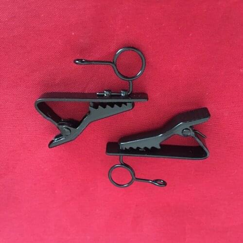 Microphone Metal Clips for LM-9706 lapel microphone Mount Holder Clip with 9mm hole 50pcs/lot