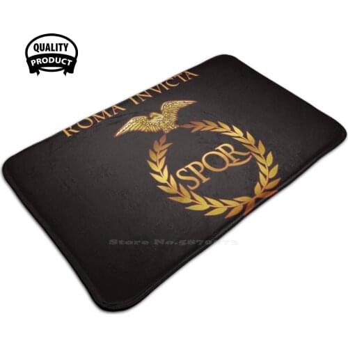 Roma Invicta Spqr Roman Empire Latin 3D Soft Non-Slip Mat Rug Carpet Foot Pad Spqr Roma Roma Kit Derby Spqr Mary Beard As Roma