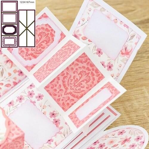 New cutting die metal dice bullet out slider box decorative photo album card paper process DIY scrapbook production template